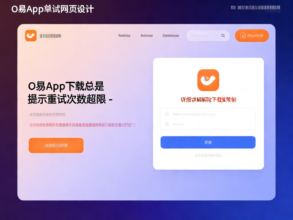 O易App下载重试次数超限问题示意图